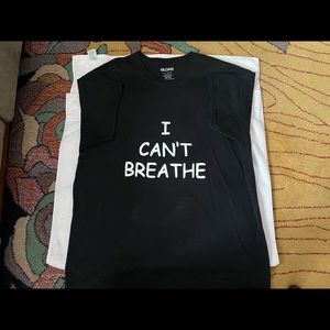 Black graphic “ I can’t breath” tee